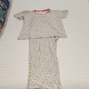 Women's Floral Pajama Set - Multicolor